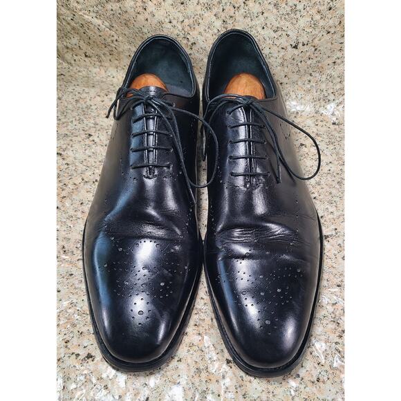 Carrucci Men\'s Size 12 Wholecut Lace Up Black Calf Skin Oxford Dress Shoes main image 12